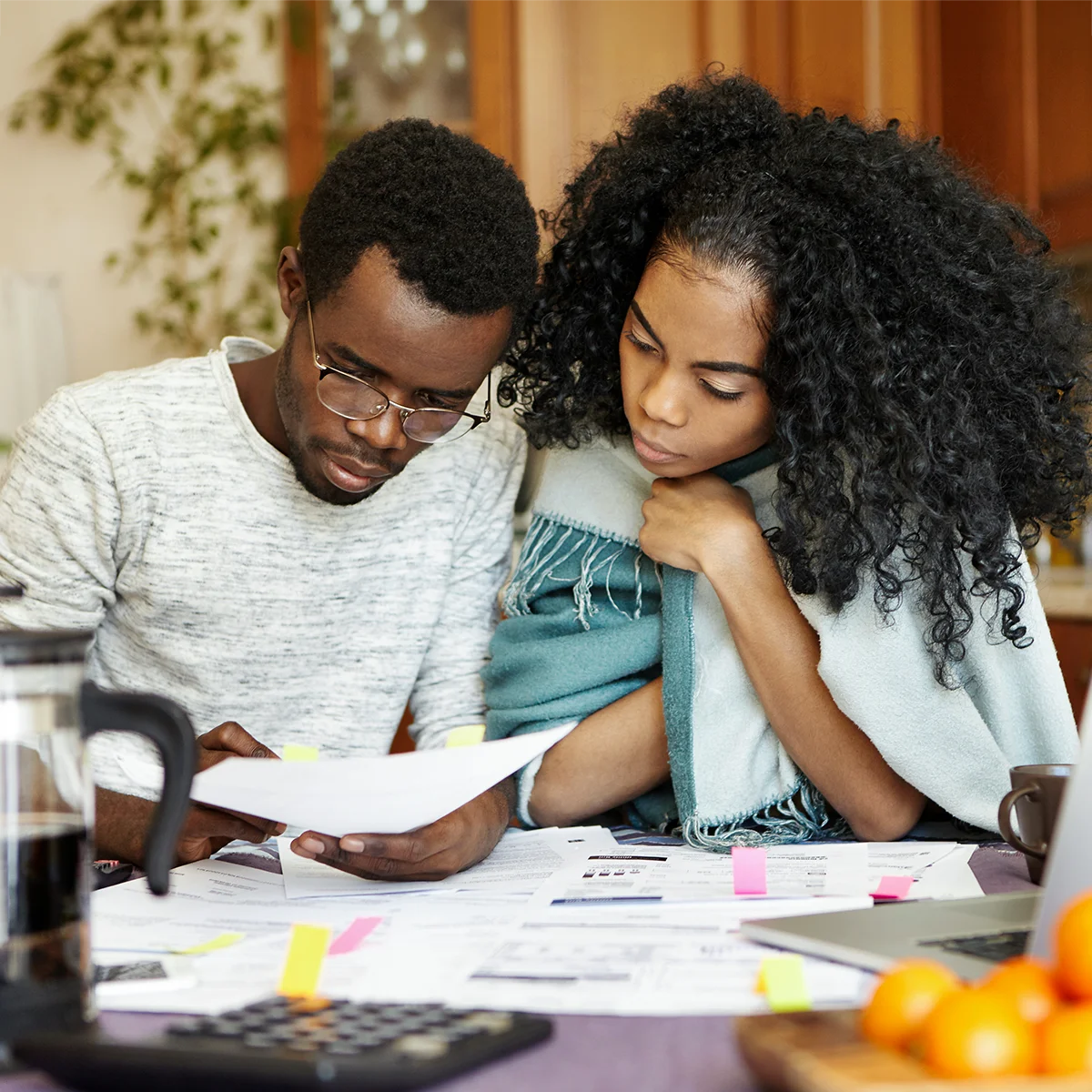 couple reviewing their retirement plan together